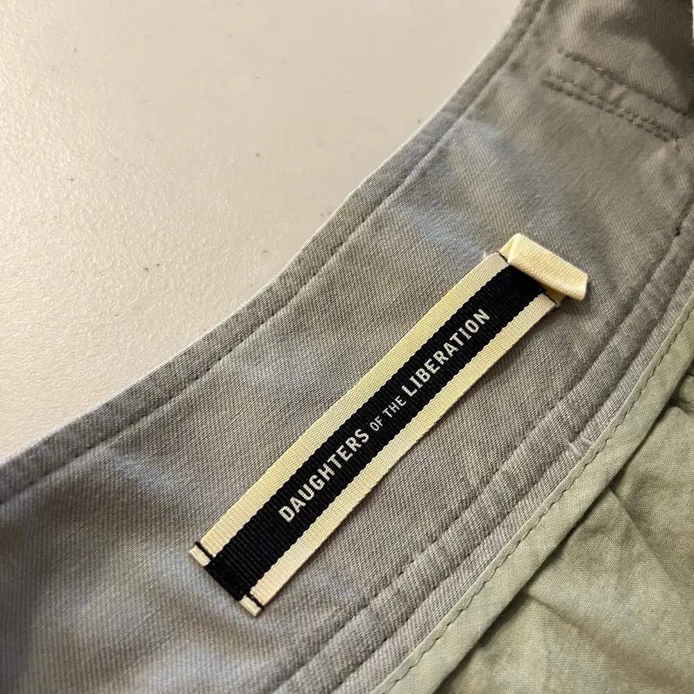 Anthropologie x Daughters of the Liberation Cotton Utility Mini Skirt Size Small
